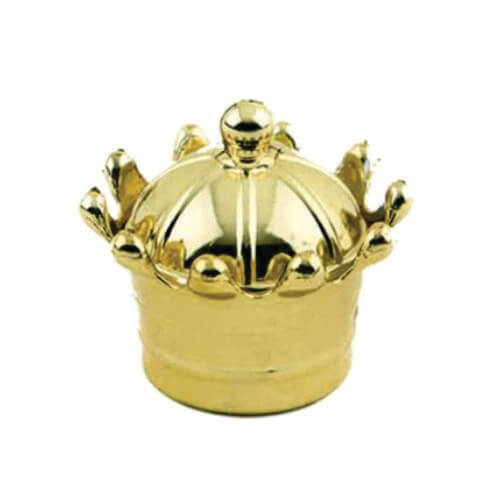 Coroa de plastico dourada
